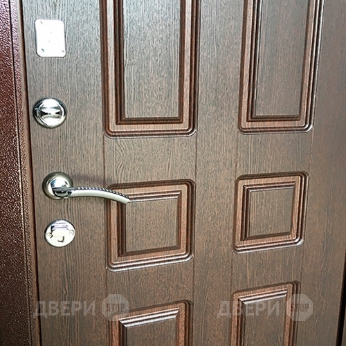 Входная металлическая Дверь Ратибор Комфорт Орех премиум в Пущино