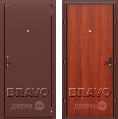 Входная металлическая Дверь Bravo Оптим Билд в Пущино