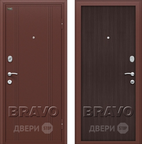 Входная металлическая Дверь Bravo Оптим Door Out 201 Венге в Пущино