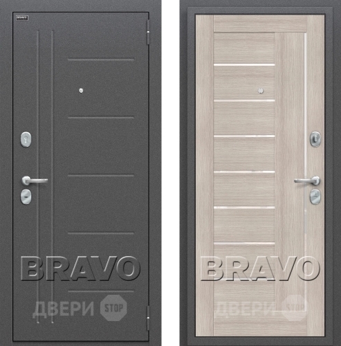 Входная металлическая Дверь Bravo Оптим Проф Капучино в Пущино