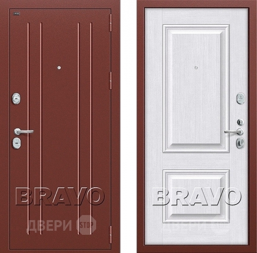 Входная металлическая Дверь Groff Т2-232 Milk Oak в Пущино