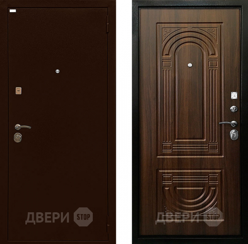 Входная металлическая Дверь Ратибор Оптима 3К Орех бренди в Пущино