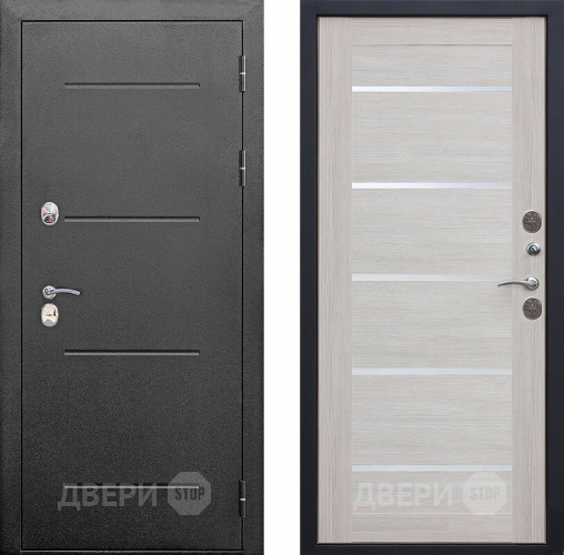 Входная металлическая Дверь Isoterma Серебро/Лиственница беж в Пущино