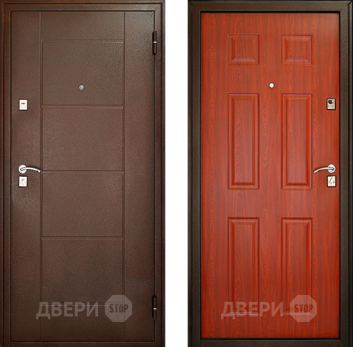 Входная металлическая Дверь Форпост Модель 73 Орех в Пущино