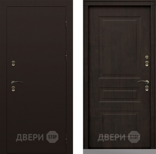 Входная металлическая Дверь Сибирь Термо-Стандарт тиковое дерево в Пущино