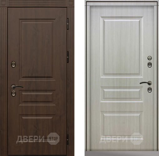 Входная металлическая Дверь Сибирь Термо-Премиум лиственница белая в Пущино