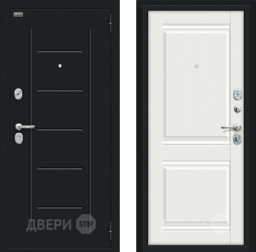 Дверь Bravo Некст Kale Букле черное/Off-white в Пущино