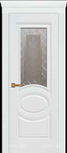Межкомнатная дверь Марго ПО белая эмаль (мателюкс с фрезеровкой) в Пущино