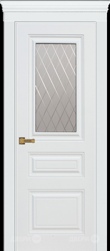 Межкомнатная дверь Троя ПО белая эмаль (мателюкс с фрезеровкой) в Пущино