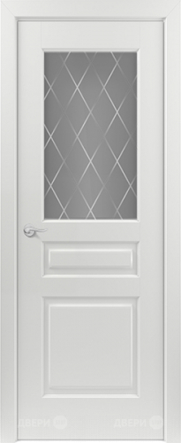 Межкомнатная дверь Ампир ПО RAL 9003 (ромб) в Пущино