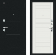 Дверь Bravo Сити Kale Букле черное/Off-white 960х2050 мм
