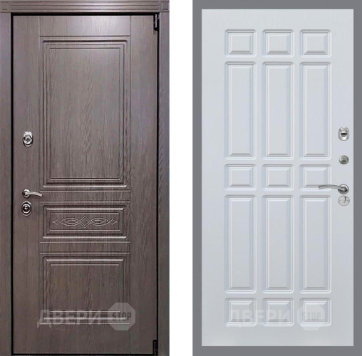 Входная металлическая Дверь Рекс (REX) Пренмиум-S FL-33 Белый ясень в Пущино