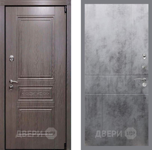 Входная металлическая Дверь Рекс (REX) Пренмиум-S FL-290 Бетон темный в Пущино