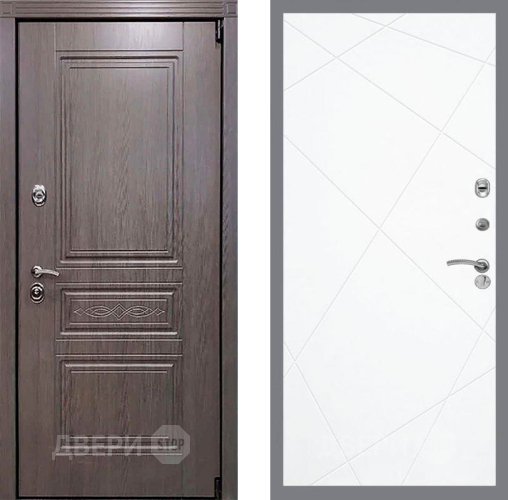 Входная металлическая Дверь Рекс (REX) Пренмиум-S FL-291 Силк Сноу в Пущино