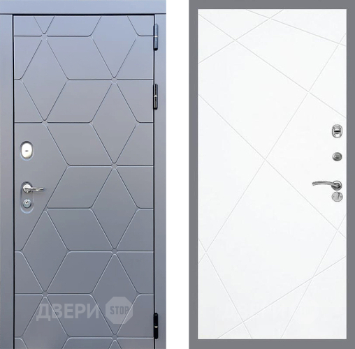 Входная металлическая Дверь Стоп КОСМО ФЛ-291 Силк Сноу в Пущино