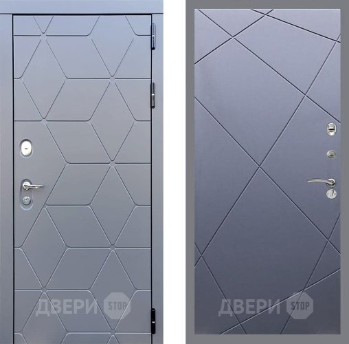 Входная металлическая Дверь Стоп КОСМО ФЛ-291 Силк титан в Пущино