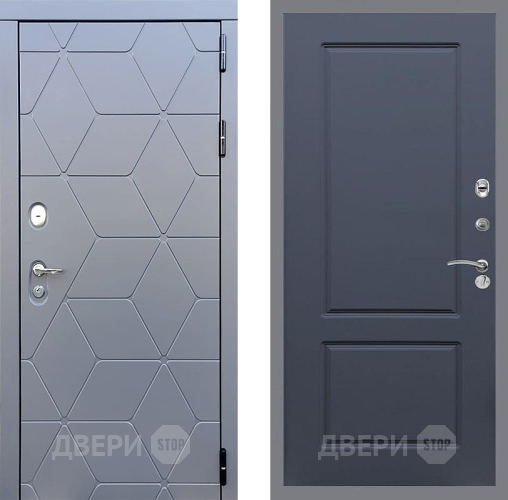 Входная металлическая Дверь Стоп КОСМО ФЛ-117 Силк титан в Пущино