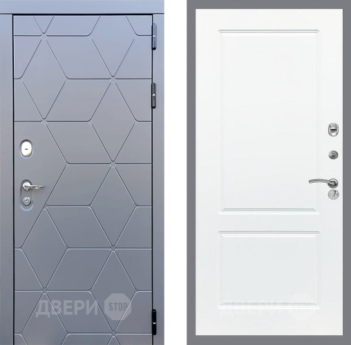Входная металлическая Дверь Стоп КОСМО ФЛ-117 Силк Сноу в Пущино