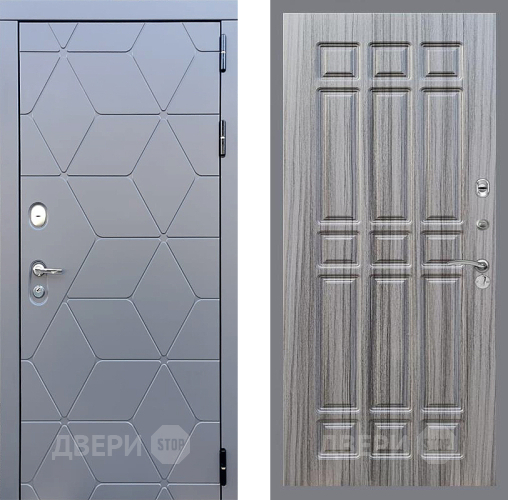 Входная металлическая Дверь Стоп КОСМО ФЛ-33 Сандал грей в Пущино