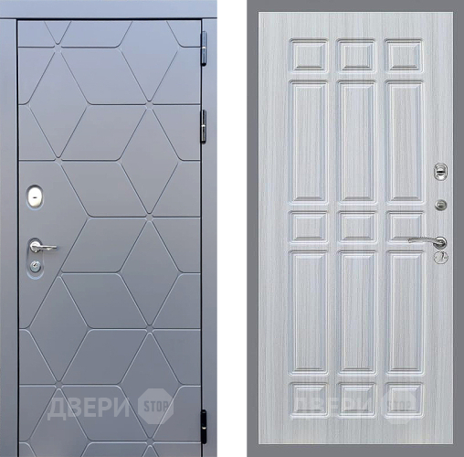 Входная металлическая Дверь Стоп КОСМО ФЛ-33 Сандал белый в Пущино