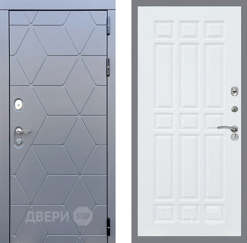 Входная металлическая Дверь Стоп КОСМО ФЛ-33 Силк Сноу в Пущино