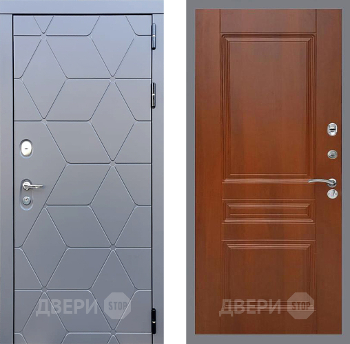 Входная металлическая Дверь Стоп КОСМО ФЛ-243 Итальянский орех в Пущино