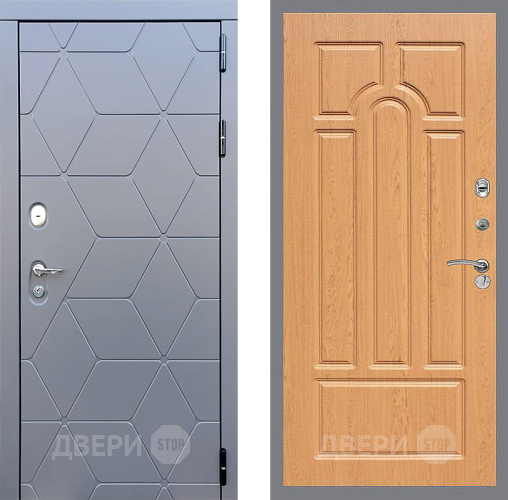 Входная металлическая Дверь Стоп КОСМО ФЛ-58 Дуб в Пущино