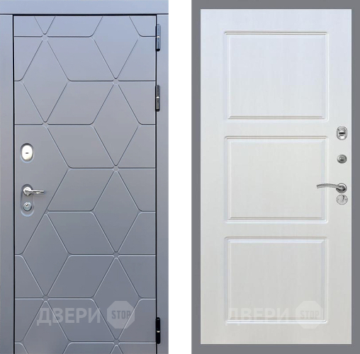 Входная металлическая Дверь Стоп КОСМО ФЛ-3 Лиственница беж в Пущино