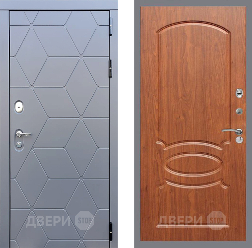 Входная металлическая Дверь Стоп КОСМО ФЛ-128 Береза мореная в Пущино