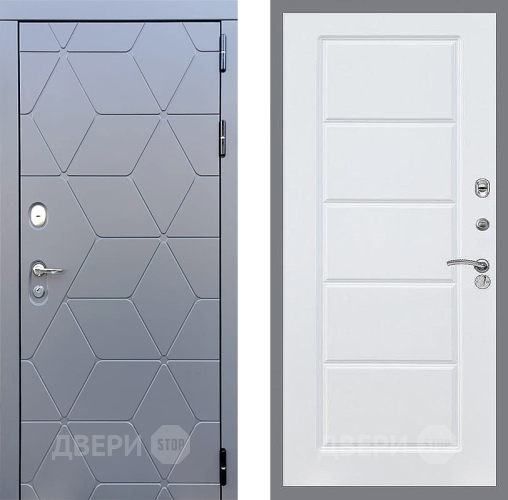 Входная металлическая Дверь Стоп КОСМО ФЛ-39 Силк Сноу в Пущино