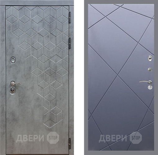 Входная металлическая Дверь Стоп БЕТОН ФЛ-291 Силк титан в Пущино