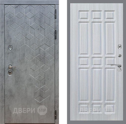 Входная металлическая Дверь Стоп БЕТОН ФЛ-33 Сандал белый в Пущино