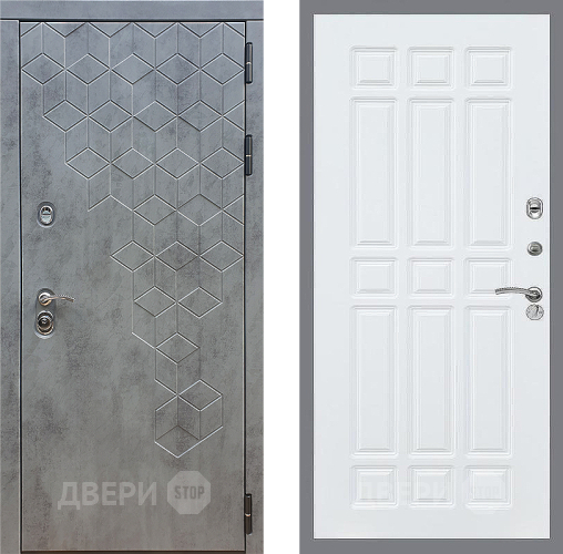 Входная металлическая Дверь Стоп БЕТОН ФЛ-33 Силк Сноу в Пущино