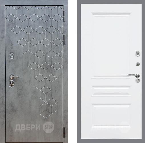 Входная металлическая Дверь Стоп БЕТОН ФЛ-243 Силк Сноу в Пущино