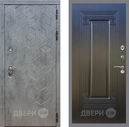 Входная металлическая Дверь Стоп БЕТОН ФЛ-4 Венге в Пущино