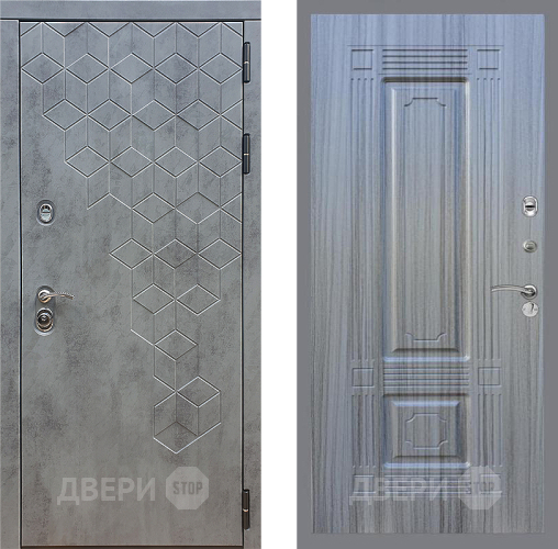 Входная металлическая Дверь Стоп БЕТОН ФЛ-2 Сандал грей в Пущино