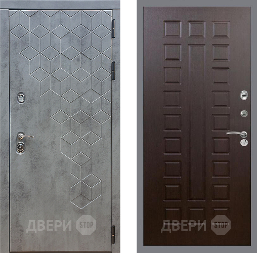 Входная металлическая Дверь Стоп БЕТОН ФЛ-183 Венге в Пущино