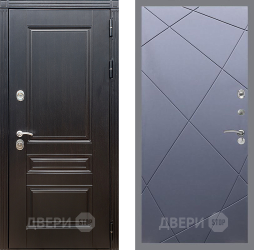 Входная металлическая Дверь Стоп МЕГАПОЛИС ФЛ-291 Силк титан в Пущино