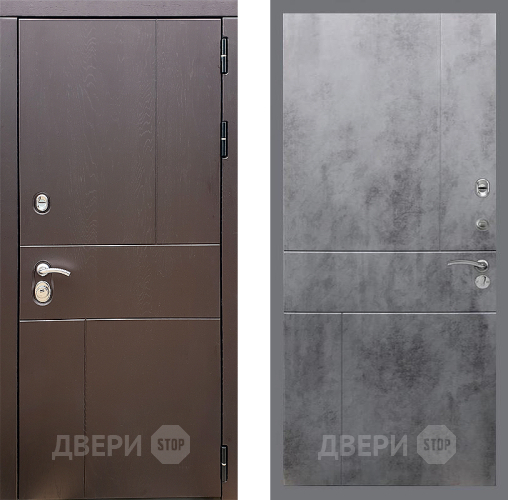Входная металлическая Дверь Стоп УРБАН ФЛ-290 Бетон темный в Пущино