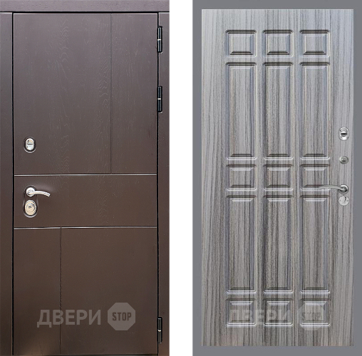 Входная металлическая Дверь Стоп УРБАН ФЛ-33 Сандал грей в Пущино