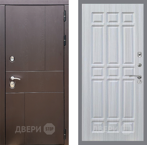 Входная металлическая Дверь Стоп УРБАН ФЛ-33 Сандал белый в Пущино
