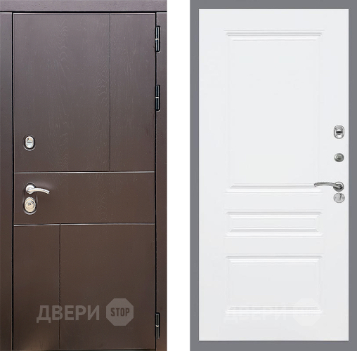 Входная металлическая Дверь Стоп УРБАН ФЛ-243 Силк Сноу в Пущино