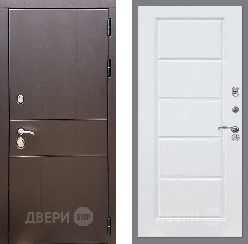 Входная металлическая Дверь Стоп УРБАН ФЛ-39 Силк Сноу в Пущино
