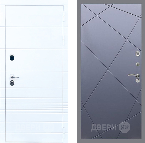 Входная металлическая Дверь Стоп ТРЕНДО ФЛ-291 Силк титан в Пущино