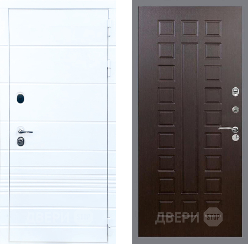 Входная металлическая Дверь Стоп ТРЕНДО ФЛ-183 Венге в Пущино