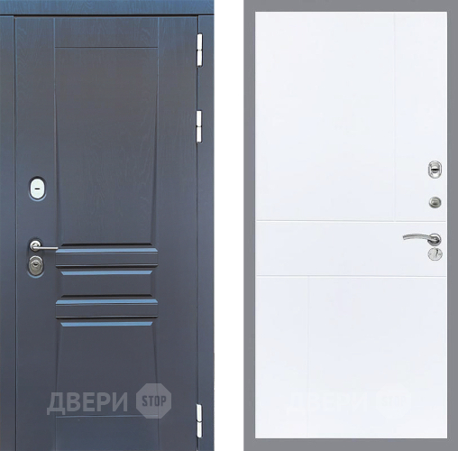Входная металлическая Дверь Стоп ПЛАТИНУМ ФЛ-290 Силк Сноу в Пущино