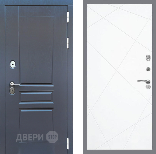 Входная металлическая Дверь Стоп ПЛАТИНУМ ФЛ-291 Силк Сноу в Пущино