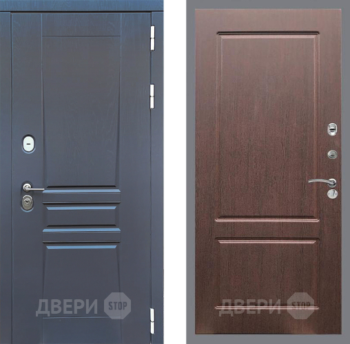 Входная металлическая Дверь Стоп ПЛАТИНУМ ФЛ-117 Орех премиум в Пущино