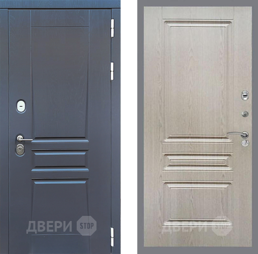 Входная металлическая Дверь Стоп ПЛАТИНУМ ФЛ-243 Беленый дуб в Пущино