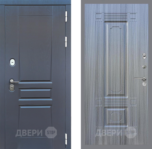 Входная металлическая Дверь Стоп ПЛАТИНУМ ФЛ-2 Сандал грей в Пущино